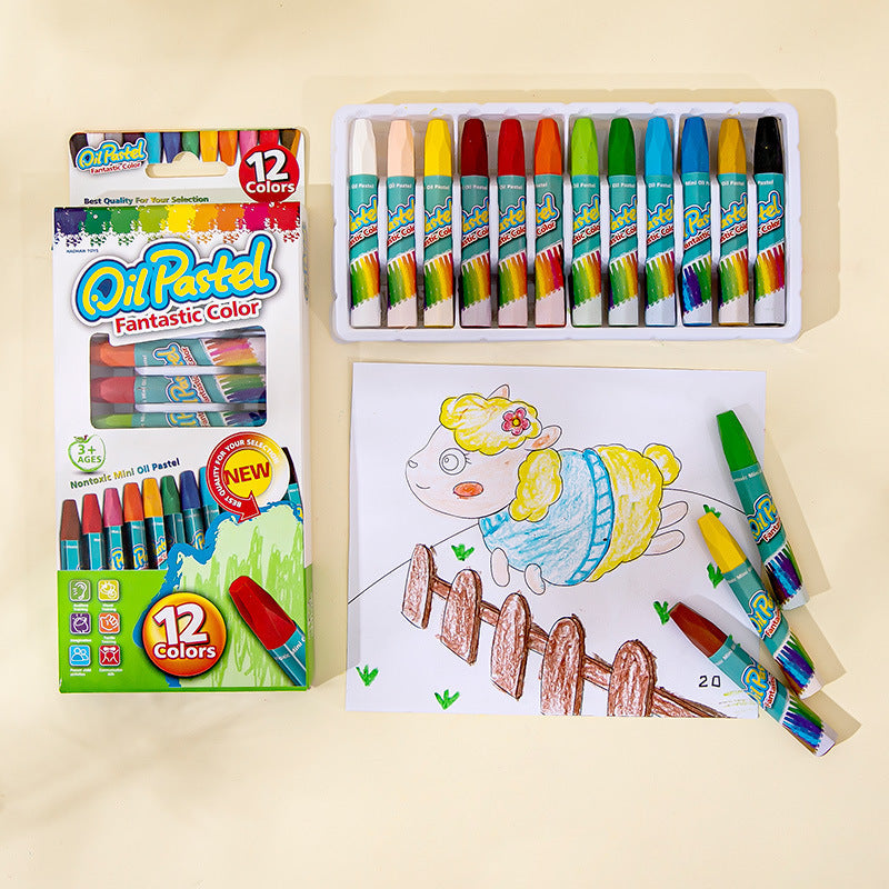 Oil Pastels Carefully Selected 12-36 Color Oil Pastels Washable Kidsren's Crayons Painting Pen Painting Tools Pen Handmade