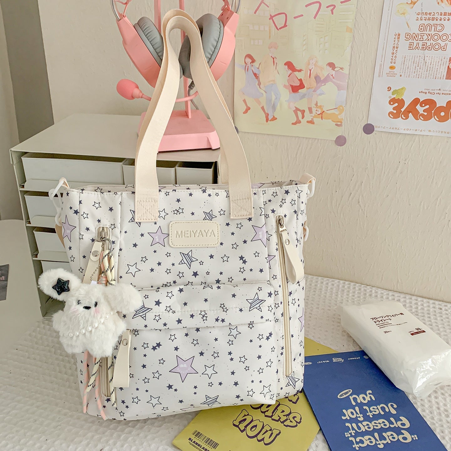 Middle and High School College Students' Large-Capacity Schoolbags for Men and Women, High-Looking Backpacks, Casual Commuting Lightweight Backpacks
