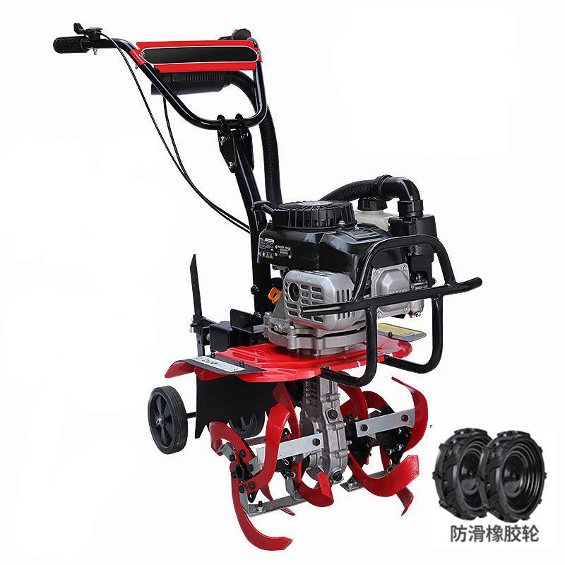 Wuyang Electric Start Micro Tillage Machine Small Gasoline Household Four-Stroke Soil Loosening Paddy Field Weeding Trenching Machine Tillage Rotary Tillage