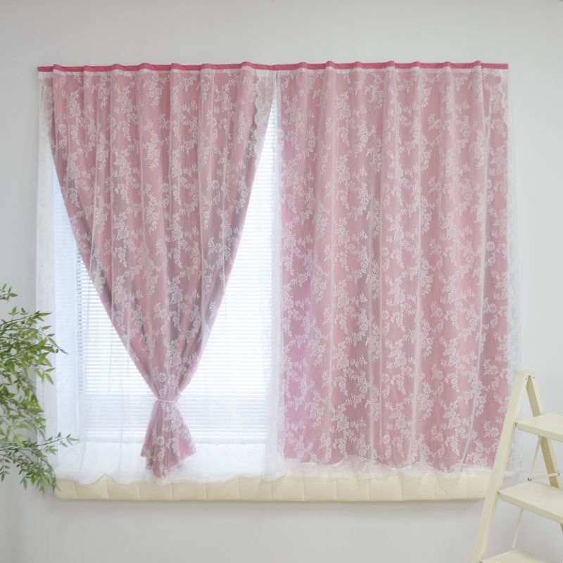Blackout Curtains for Rental House Bedroom Bay Window, No-Drill Installation with Magic Tape Adhesive for Small Windows