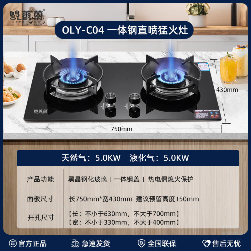 Spot stove household gas stove double stove embedded dual-purpose gas stove natural gas liquefied gas gas stove wholesale