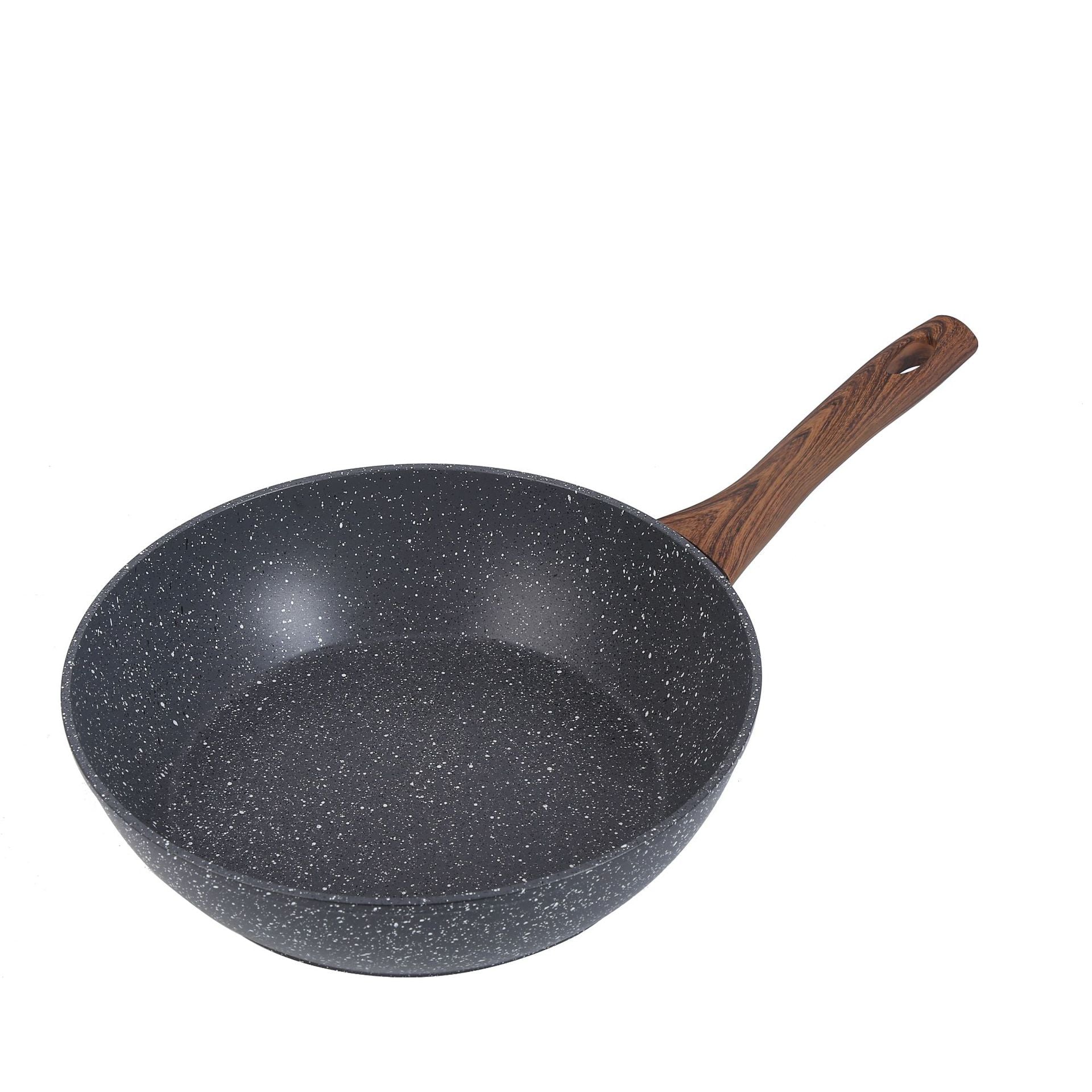 Granite Maifan Stone Non-Stick Cookware Set Open Flame Induction Double Bottom Dishwasher Pfoa Free