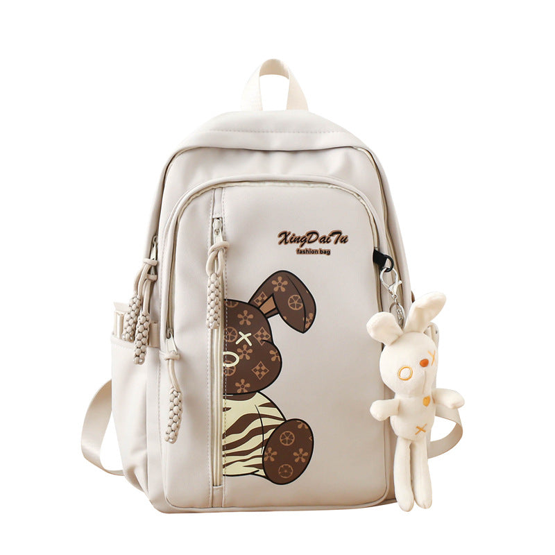 Casual college style large capacity Korean style student schoolbag 2024 new contrast color Korean style junior high school student backpack