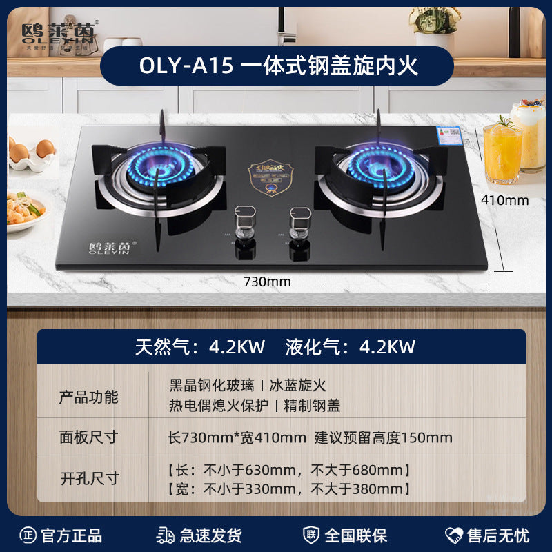 Spot stove household gas stove double stove embedded dual-purpose gas stove natural gas liquefied gas gas stove wholesale