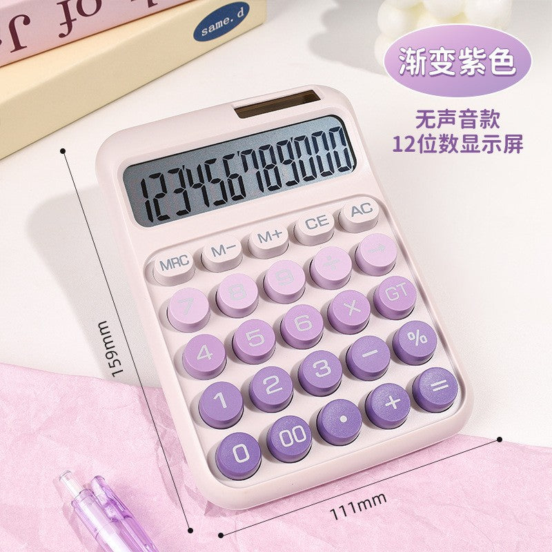 Office Supplies 837 Solar Calculator Dual Power Supply 12-Bit Large Display Accounting Computer