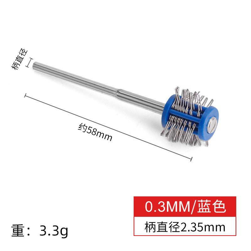 2.35 sand drawing needle with handle/sand making needle with handle/gold and silver surface frosting treatment/jewelry equipment/gold making tool