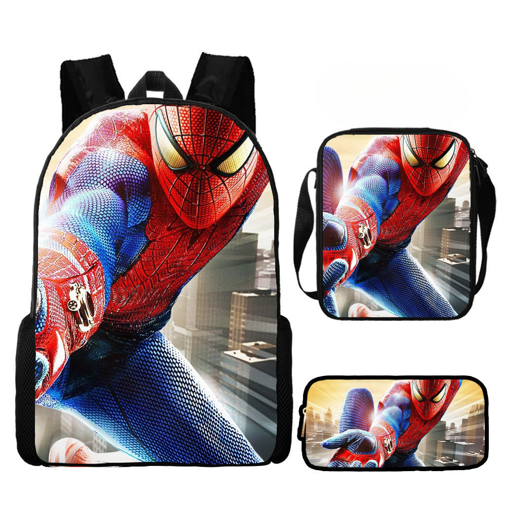 European and American  New Spider-Man Hero No Return Backpack 3D Digital Printing Casual Trendy Backpack