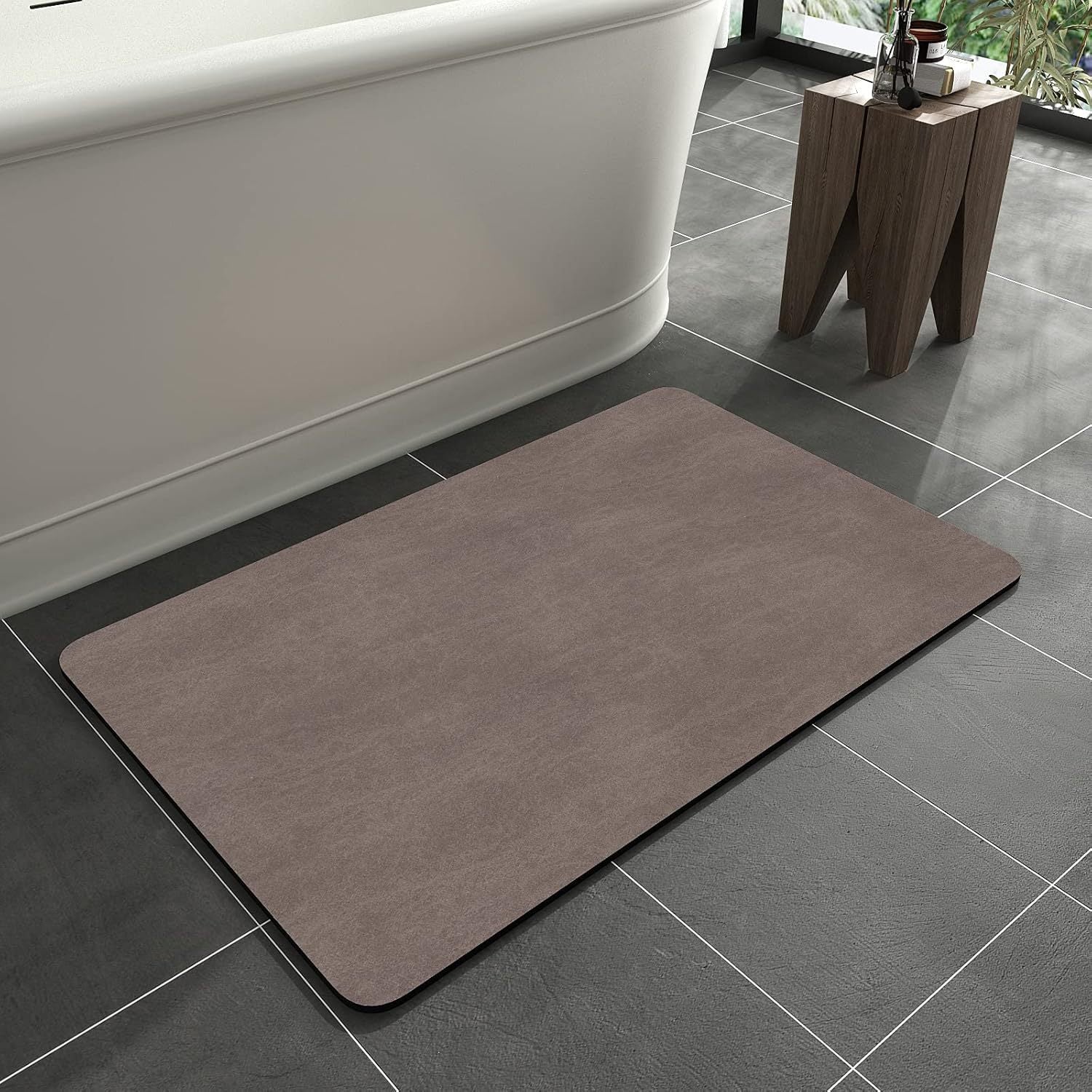Diatom Mud Floor Mat Bathroom Toilet Door Absorbent Mat Non-Slip Household Toilet Foot Mat Carpet Home Sludge Resistance