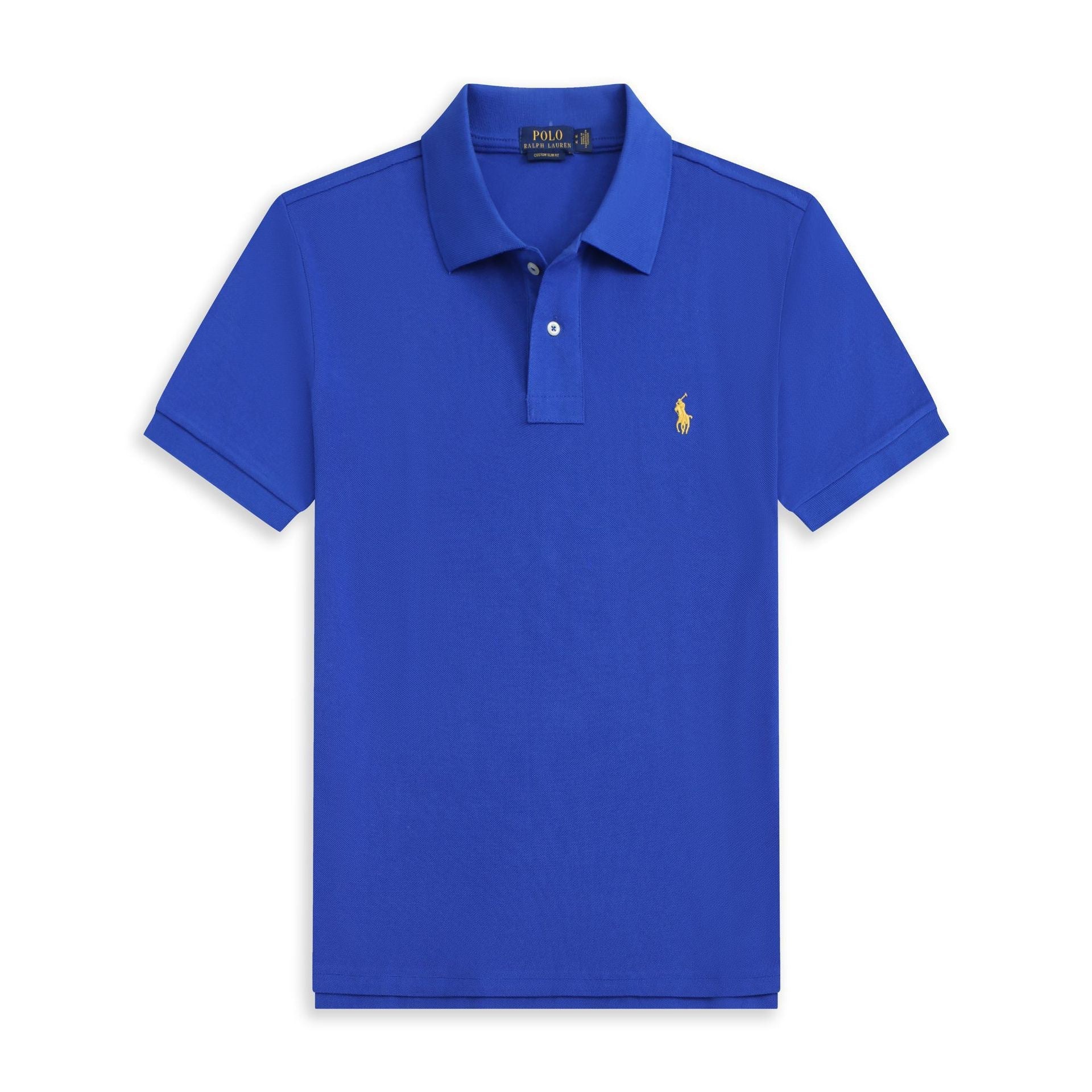 Summer Export Rlpolo Shirt Men's Short-Sleeved T-Shirt Lapel Pony Logo Embroider Casual Wear Simple and Casual