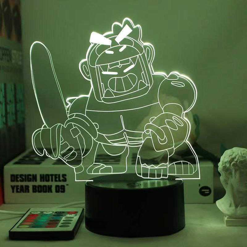 King of Gods Blok Edgar Figure Gift Bedroom Game E-Sports Atmosphere 3D Night Light