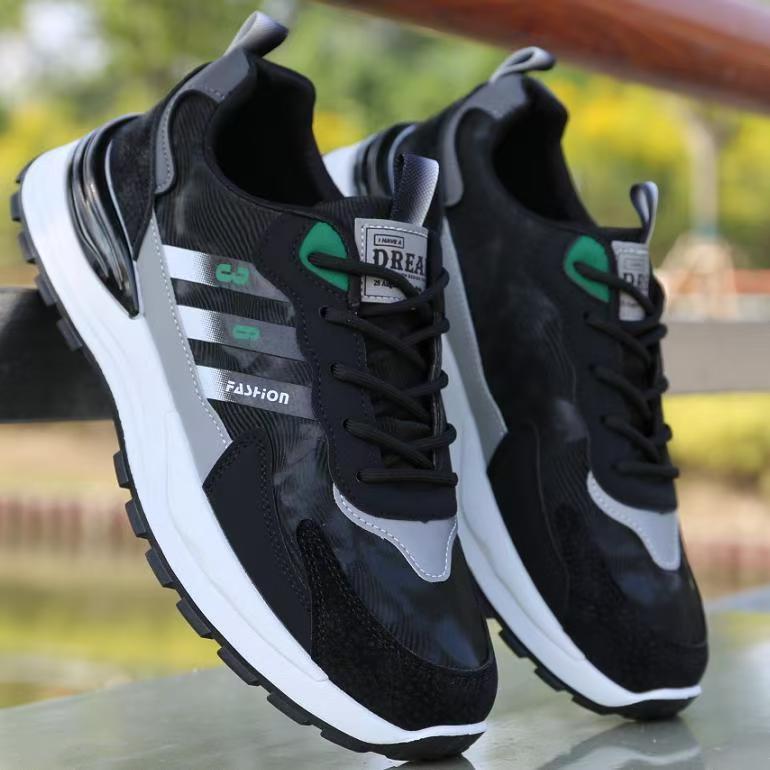 Men's Shoes 2025 New Breathable Mesh sneaker Soft Sole Running Shoes Fashion Casual Shoes Thick Sole Torre Shoes