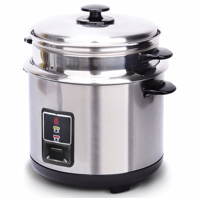 Triangle 304 Stainless Steel Rice Cooker, Old-Fashioned Household Model for 2 People, 3-5-6L, for Cooking Soup and Porridge, Genuine Rice Cooker