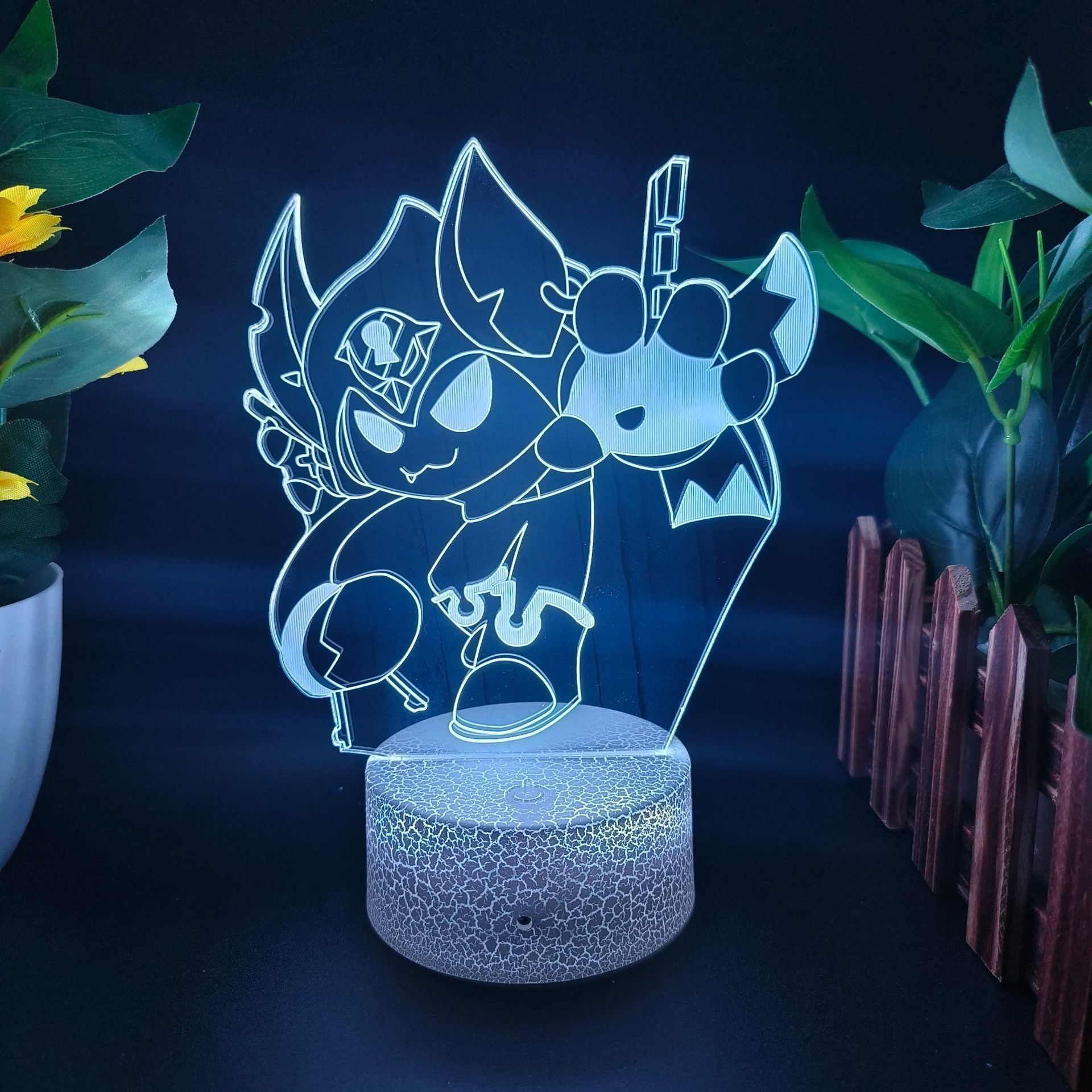 King of Gods Blok Edgar Figure Gift Bedroom Game E-Sports Atmosphere 3D Night Light