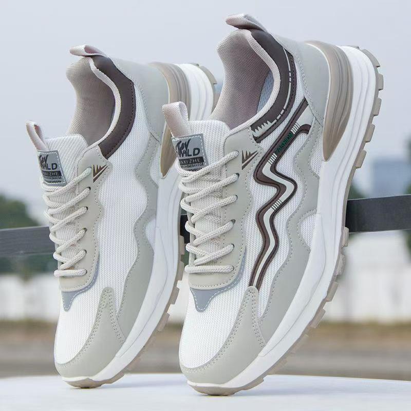 Men's Shoes 2025 New Breathable Mesh sneaker Soft Sole Running Shoes Fashion Casual Shoes Thick Sole Torre Shoes