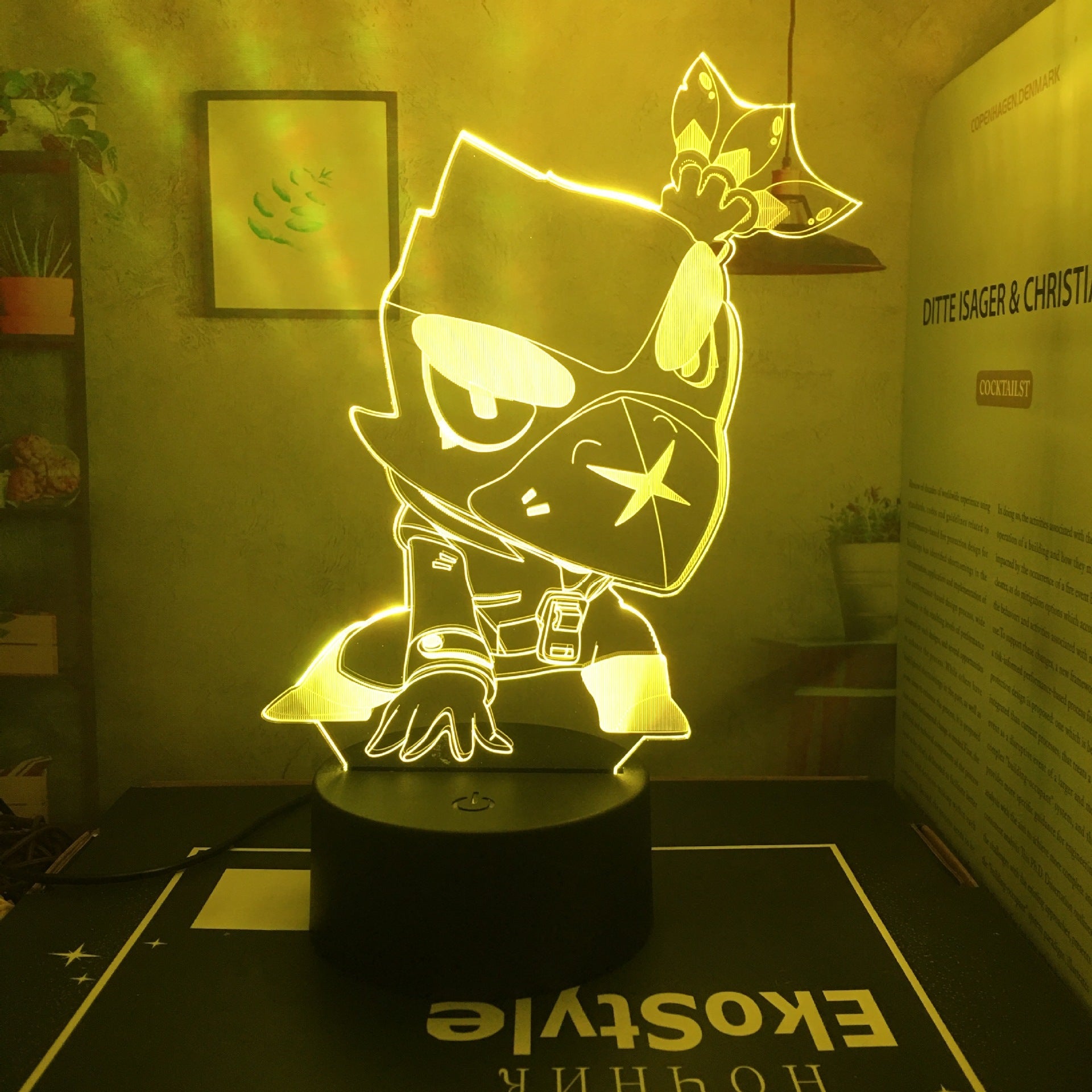 King of Gods Blok Edgar Figure Gift Bedroom Game E-Sports Atmosphere 3D Night Light
