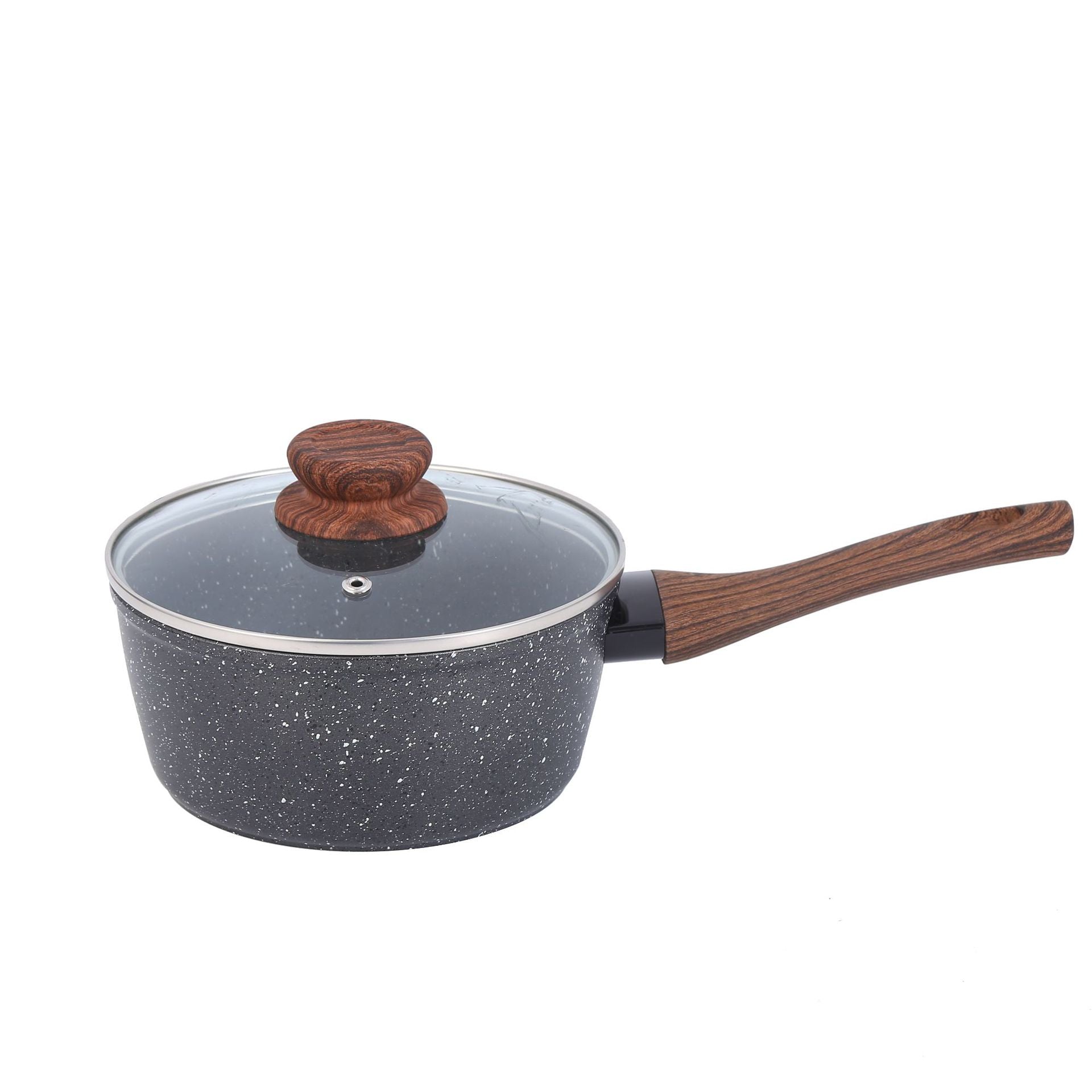 Granite Maifan Stone Non-Stick Cookware Set Open Flame Induction Double Bottom Dishwasher Pfoa Free