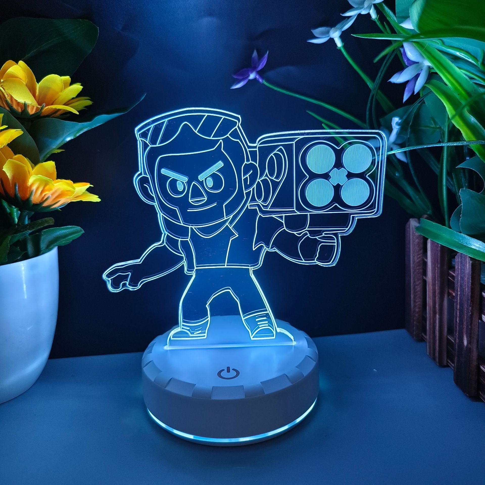 King of Gods Blok Edgar Figure Gift Bedroom Game E-Sports Atmosphere 3D Night Light