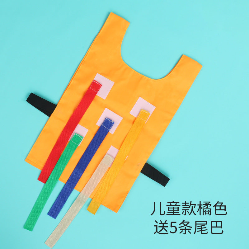 Kindergarten Tail-pulling Toy Children's Catching Belt Game Props Parent-child Outdoor Feelings Training Sports Equipment