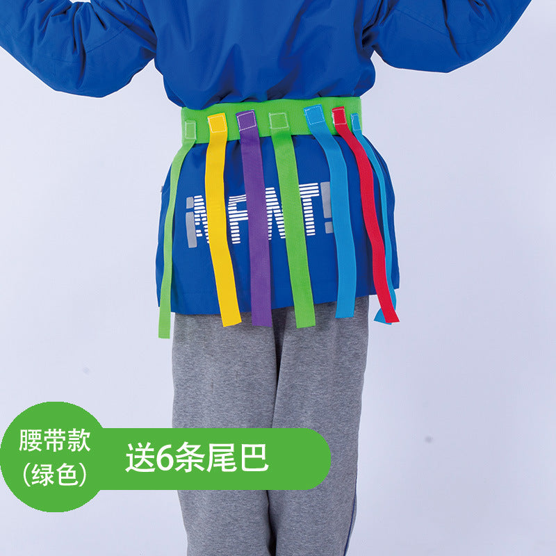Kindergarten Tail-pulling Toy Children's Catching Belt Game Props Parent-child Outdoor Feelings Training Sports Equipment