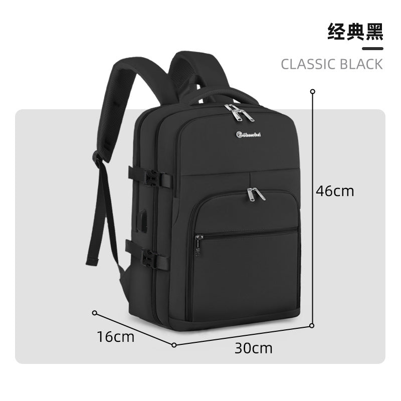 New Travel Backpack Men's Backpack Large Capacity Business Travel Bag Lightweight College Student Computer School Bag Women