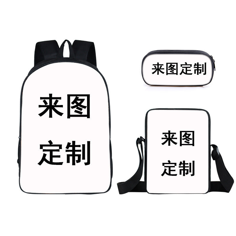 Directly Supplied from the Manufacturer, Polyester Backpacks for Students, Customizable with Logo, Children's Backpacks, Anime-Theme