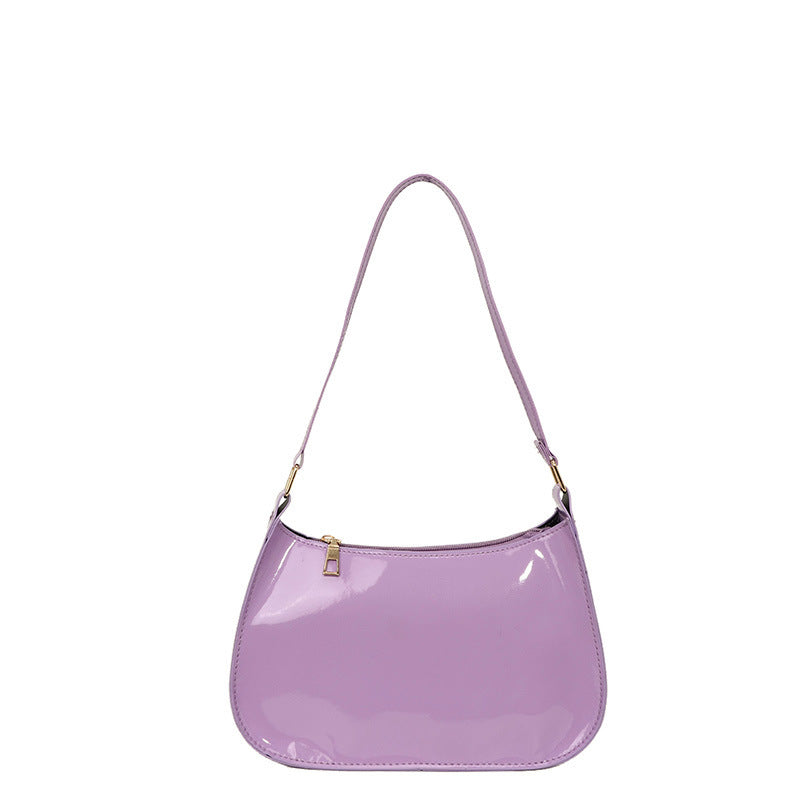 Popular Fashion Solid Color Small Square Bag 2024 Autumn and Winter New Korean Shoulder Underarm Handbag Women's Bag Trendy