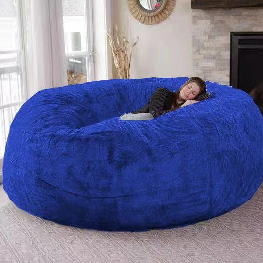 Amazon Lazy Sofa Sponge Bed Bean Bag Double Three-Person Bedroom Plush Bean Rice Fabric Recliner Jacket