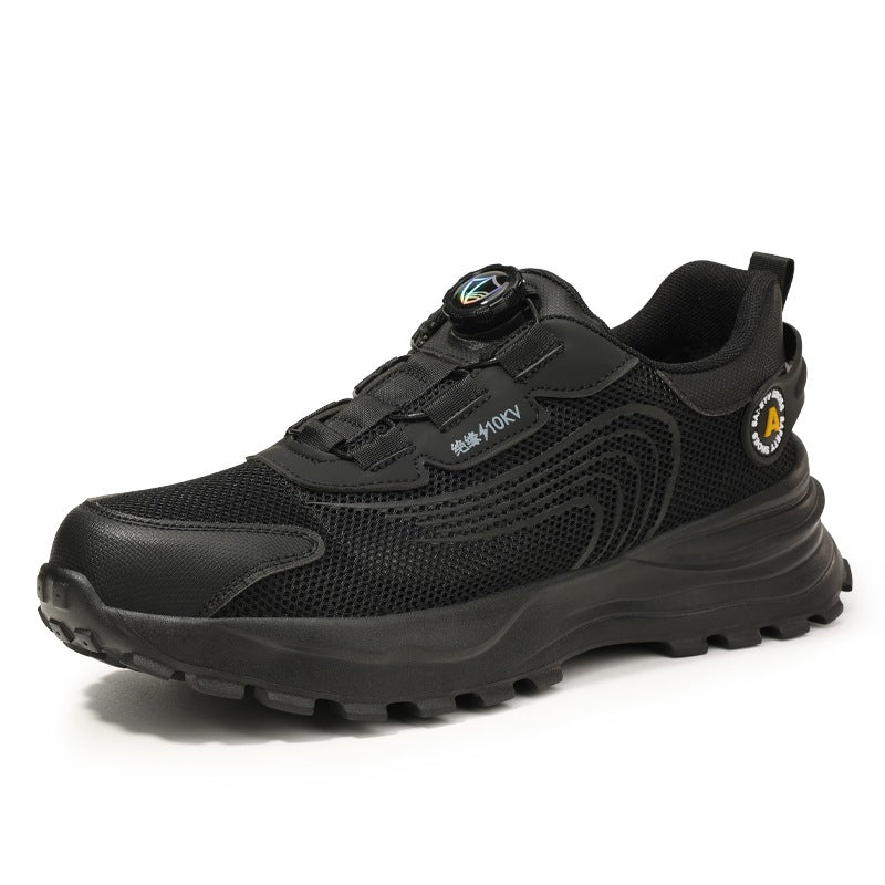 Blue Seagull Shield Labor Protection Shoes Summer Breathable Anti-Smash and Anti-Puncture Electrician Shoes Men's Insulated 10Kv Safety Work Shoes