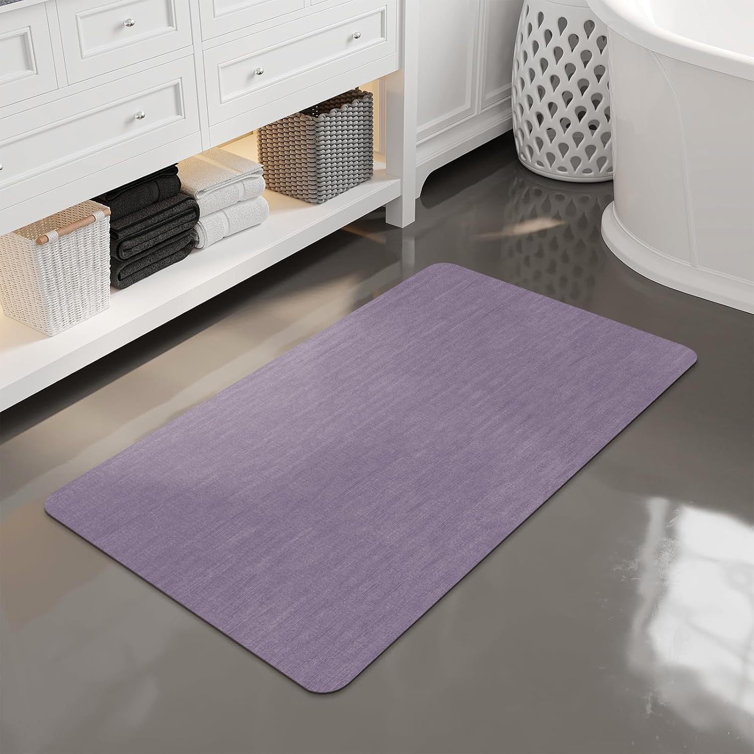 Diatom Mud Floor Mat Bathroom Toilet Door Absorbent Mat Non-Slip Household Toilet Foot Mat Carpet Home Sludge Resistance
