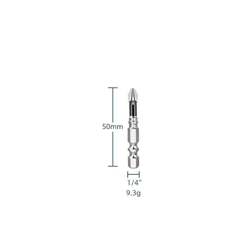 Yunbei non-slip batch head electric wind batch nozzle electric screwdriver head magnetic batch head PH2 blue leather cross batch head