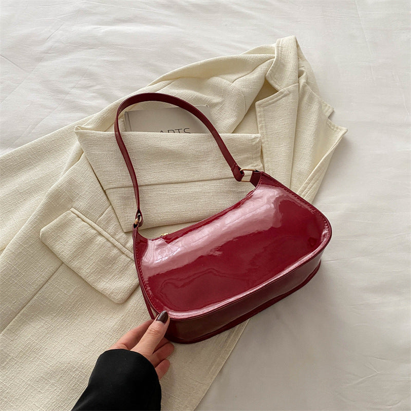 Korean Style Fashion Single Shoulder Underarm Bag for Women 2025 New Versatile Ins Solid Color Single Shoulder Crossbody Small Square Bag