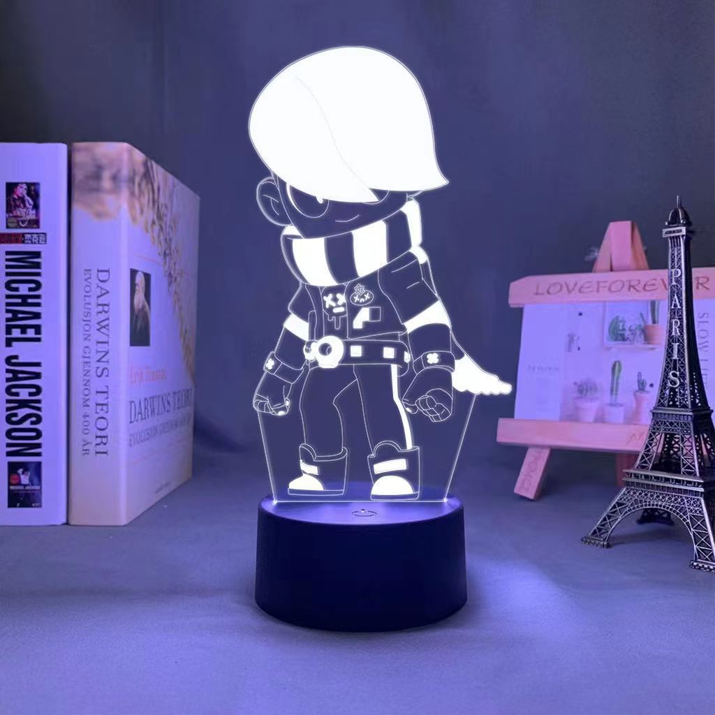 King of Gods Blok Edgar Figure Gift Bedroom Game E-Sports Atmosphere 3D Night Light