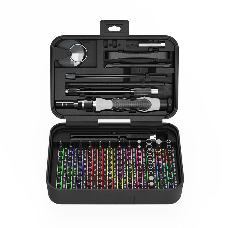 Screwdriver suit 132-in -1 manual precision multi-function disassembling machine screwdriver tool suit set