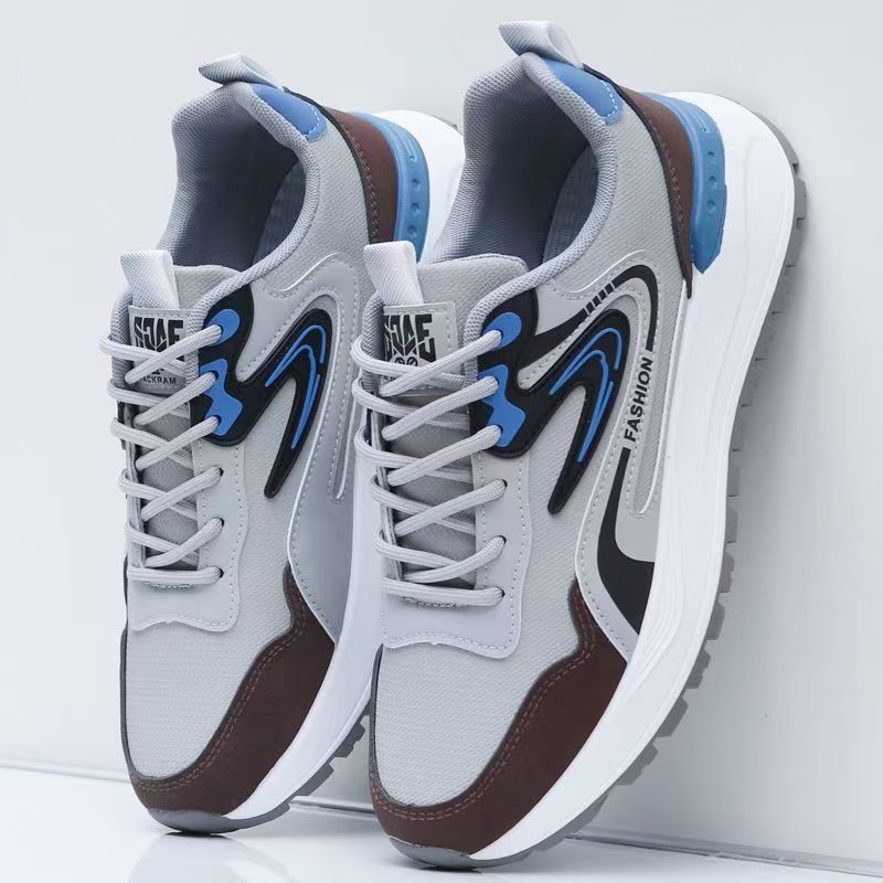 Men's Shoes 2025 New Breathable Mesh sneaker Soft Sole Running Shoes Fashion Casual Shoes Thick Sole Torre Shoes