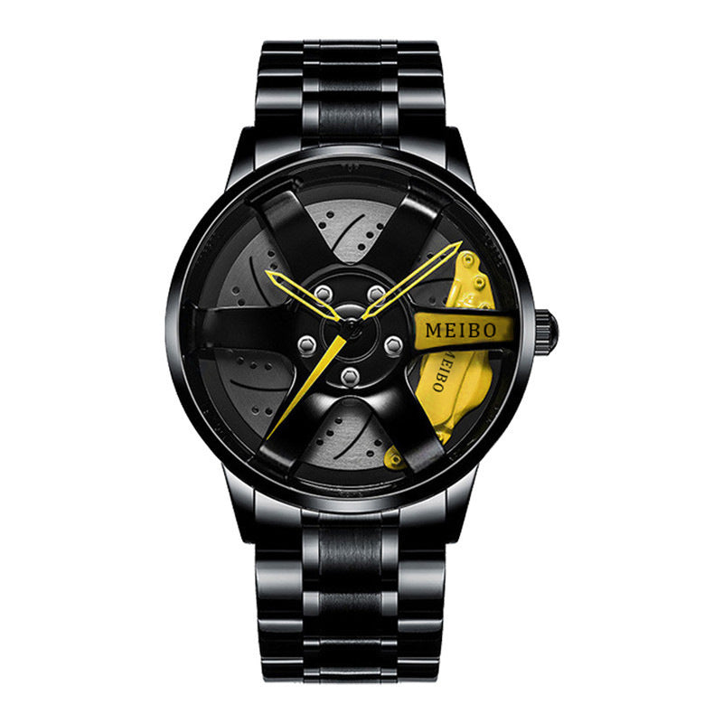 Official full-automatic movement watch men's vacuum plating wheel style non-mechanical watch new generation of hair