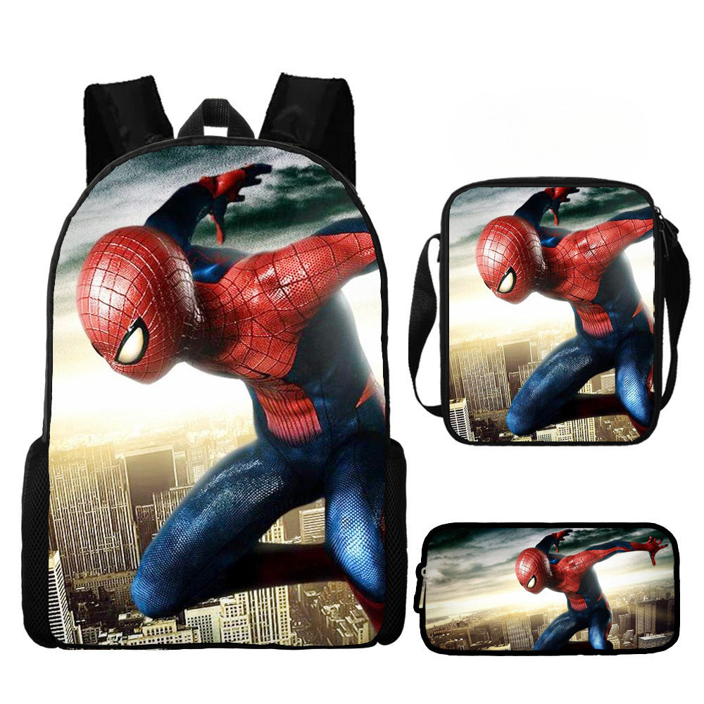 European and American  New Spider-Man Hero No Return Backpack 3D Digital Printing Casual Trendy Backpack