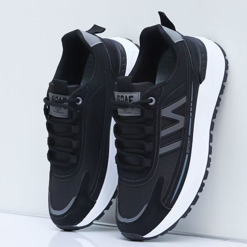 Men's Shoes 2025 New Breathable Mesh sneaker Soft Sole Running Shoes Fashion Casual Shoes Thick Sole Torre Shoes