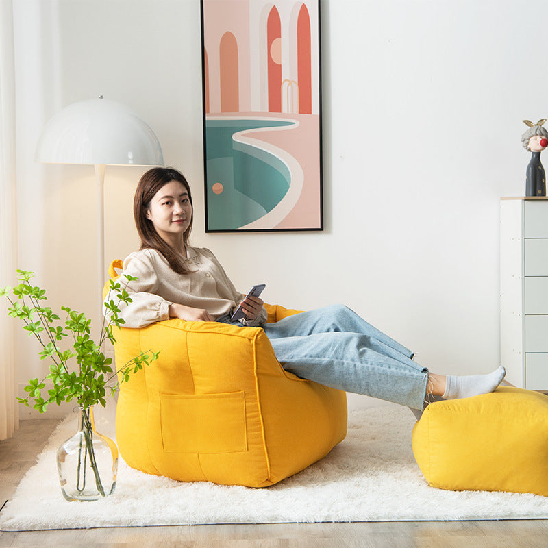 Bean bag sofa lazy sofa tatami lunch break small sofa double bedroom color matching solid color wholesale factory direct supply