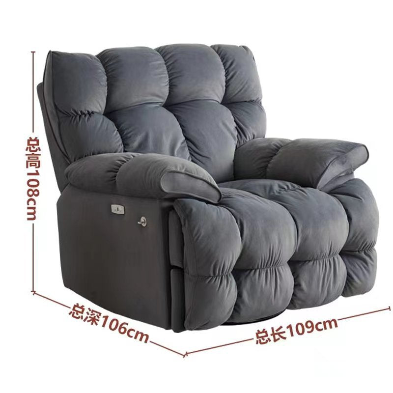Light luxury lazy electric multifunctional sofa reclining rocking tofu block cloud massage heating rocking chair space sofa