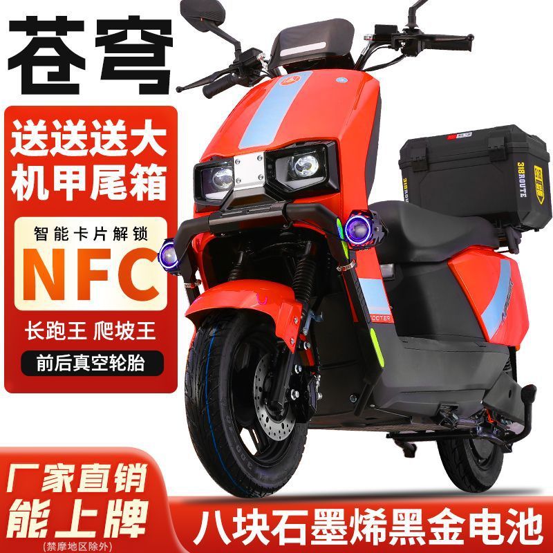 Dacangqiong 96V3000 Watt Electric Vehicle 72V Electric Motorcycle Pedal Battery Vehicle High Power High Speed Endurance King