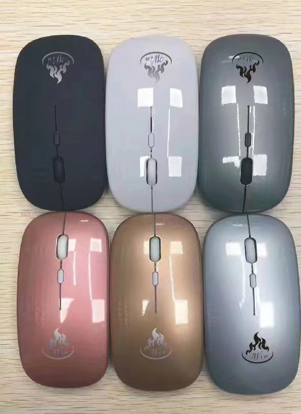 New Bluetooth dual-mode charging mouse 5.1 mute silent laptop manufacturers explosion wireless luminous mouse