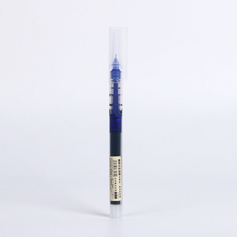 Direct Liquid Rollerball Pen, Quick-Drying Black Pen, Student Pen, Office Gel Pen, Large Capacity 0.5mm Exam Pen