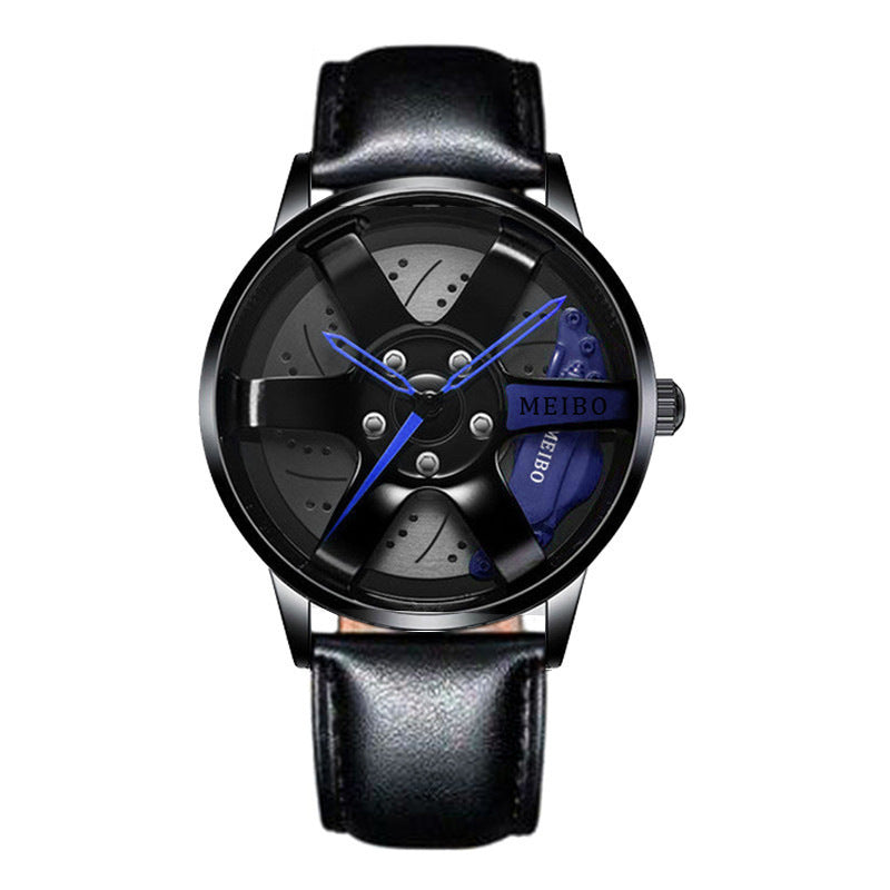 Official full-automatic movement watch men's vacuum plating wheel style non-mechanical watch new generation of hair