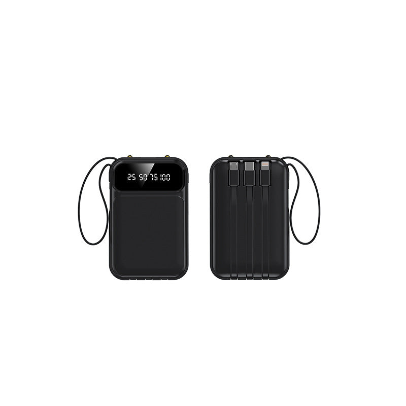 Fast Charging Power Bank with 3C Certification, 20000Mah Large Capacity, Mini Portable Power Bank with Cable, Custom Design