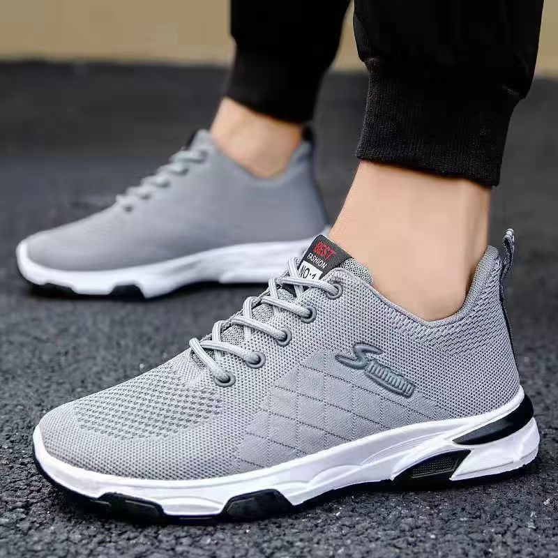 2025 spring new men's shoes breathable shoes trend casual sneaker mesh cloth shoes,outdoor running shoes