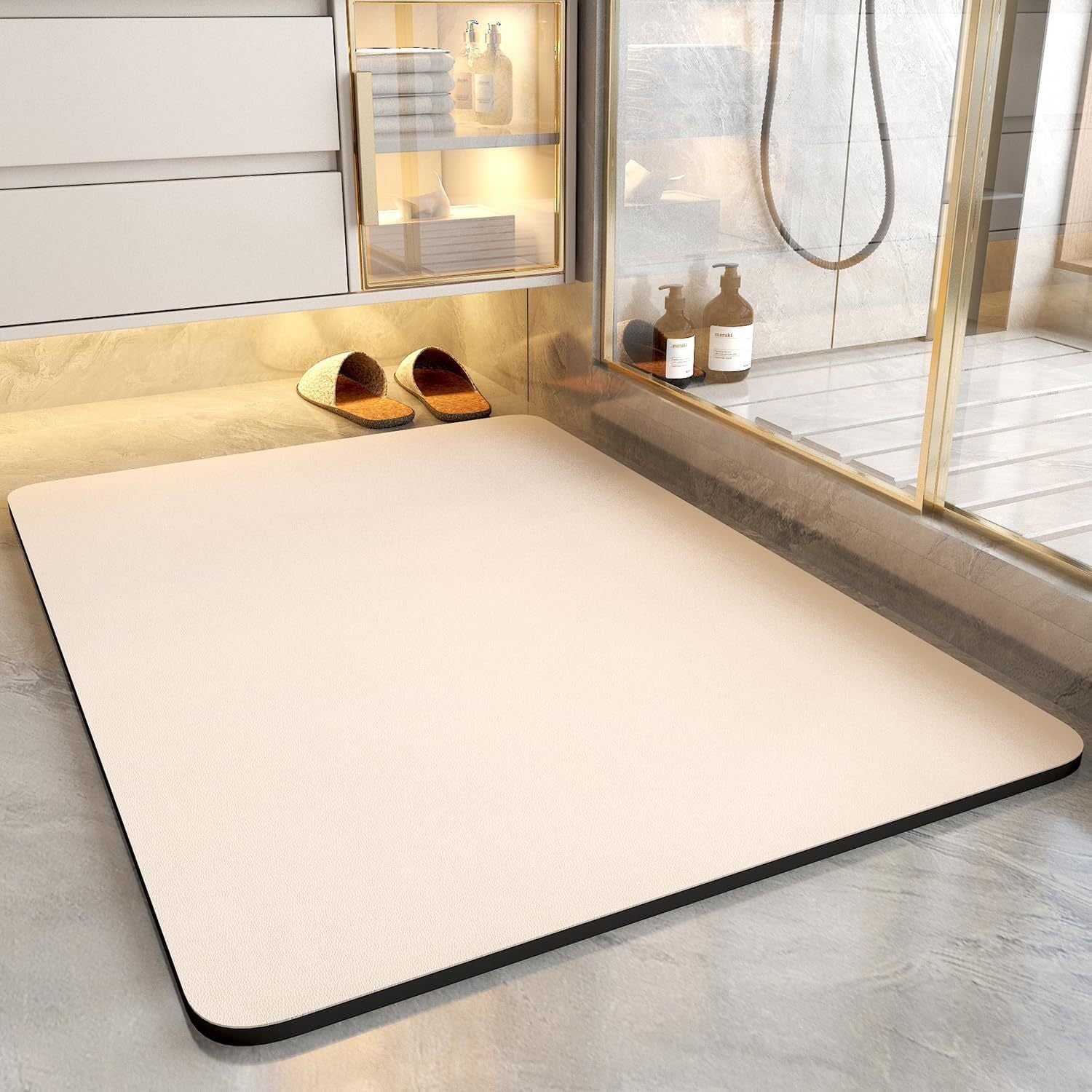 Diatom Mud Floor Mat Bathroom Toilet Door Absorbent Mat Non-Slip Household Toilet Foot Mat Carpet Home Sludge Resistance