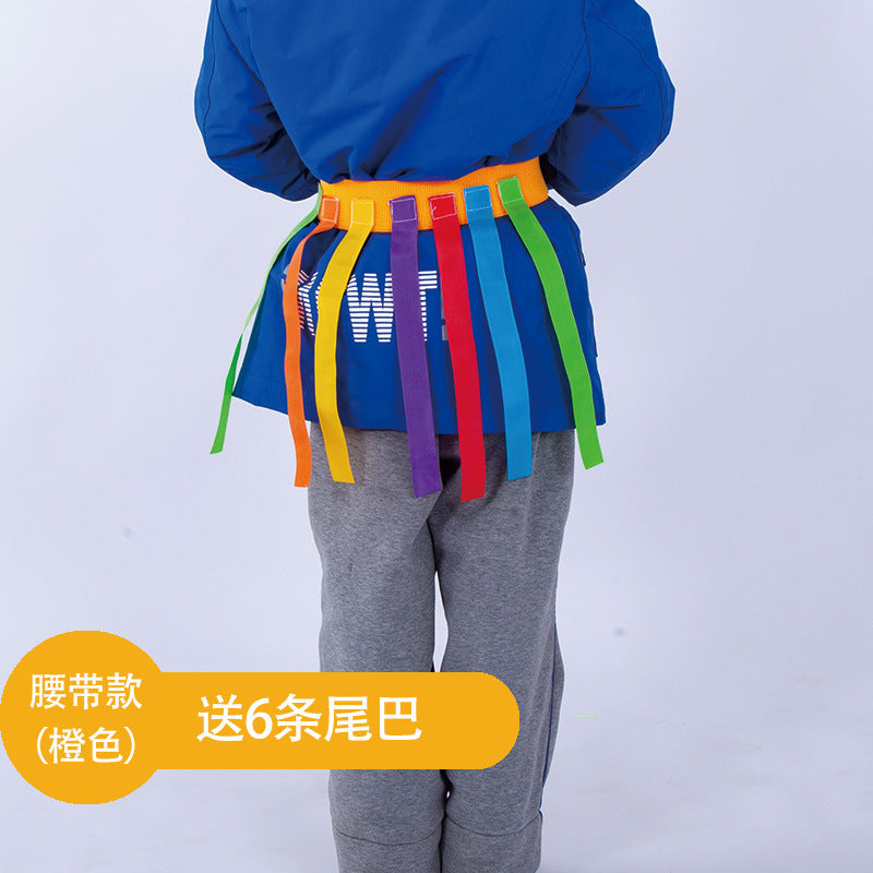 Kindergarten Tail-pulling Toy Children's Catching Belt Game Props Parent-child Outdoor Feelings Training Sports Equipment