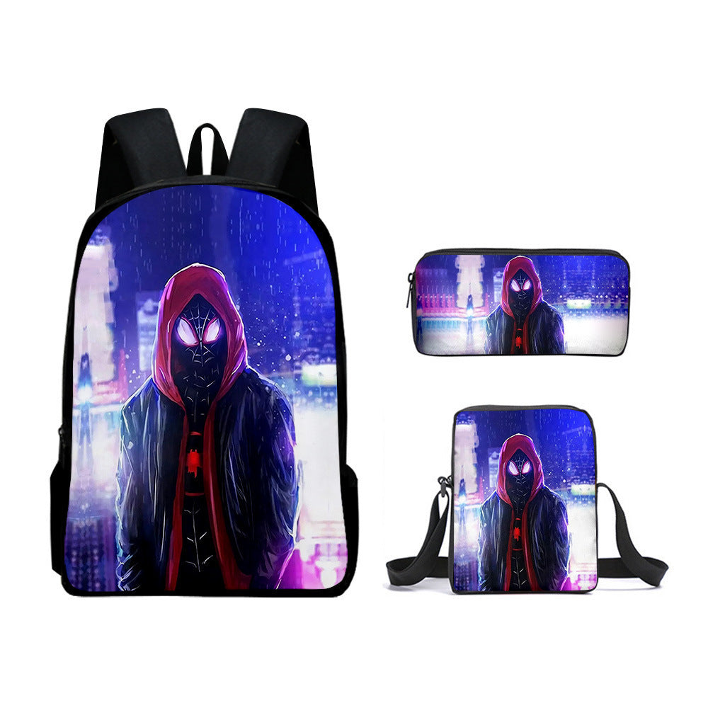 European and American  New Spider-Man Hero No Return Backpack 3D Digital Printing Casual Trendy Backpack