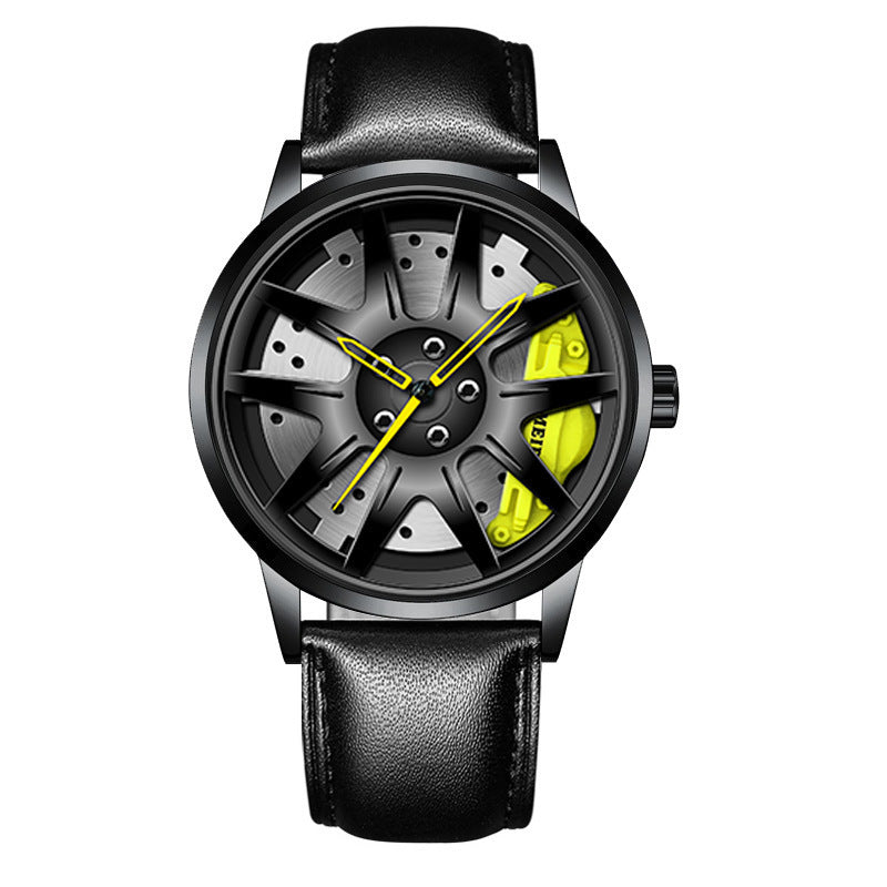 Official full-automatic movement watch men's vacuum plating wheel style non-mechanical watch new generation of hair