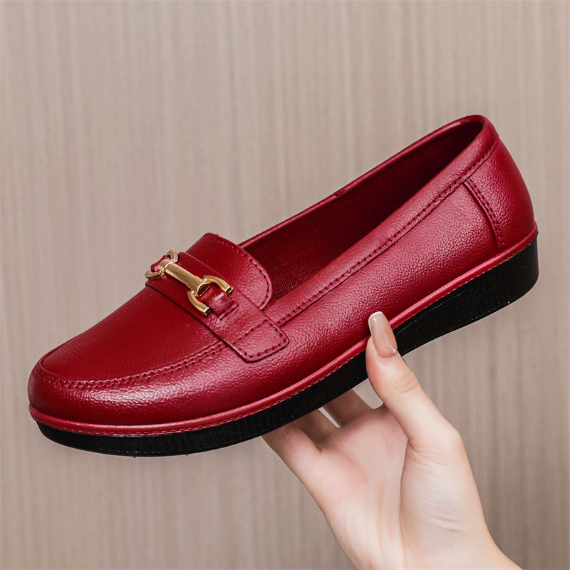 Waterproof Plastic Shoes for Women Summer 2021 New Pointed Toe Shoes British Style Loafers Black Professional Formal Work Shoes